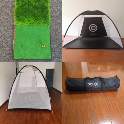 At Home Training Package - GolfX Practice Net and Portable Range